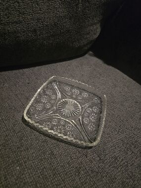 Hazel-Atlas | "Crazy Daisy" Square Relish Dish